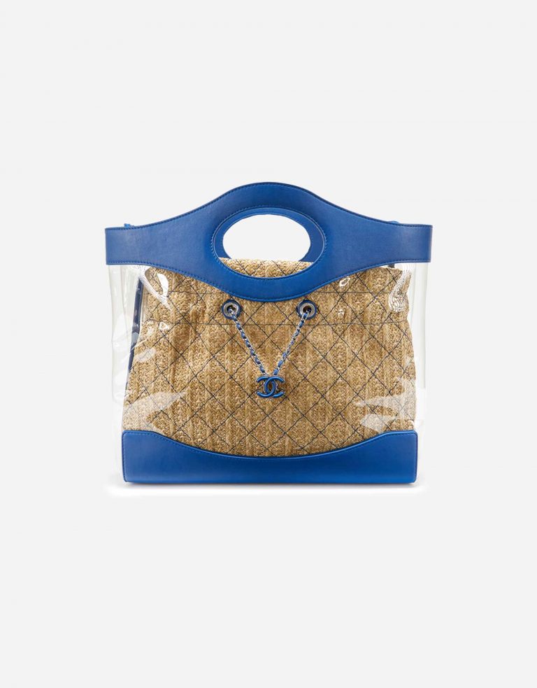 Chanel Shopper PVC / Straw Blue / Transparent