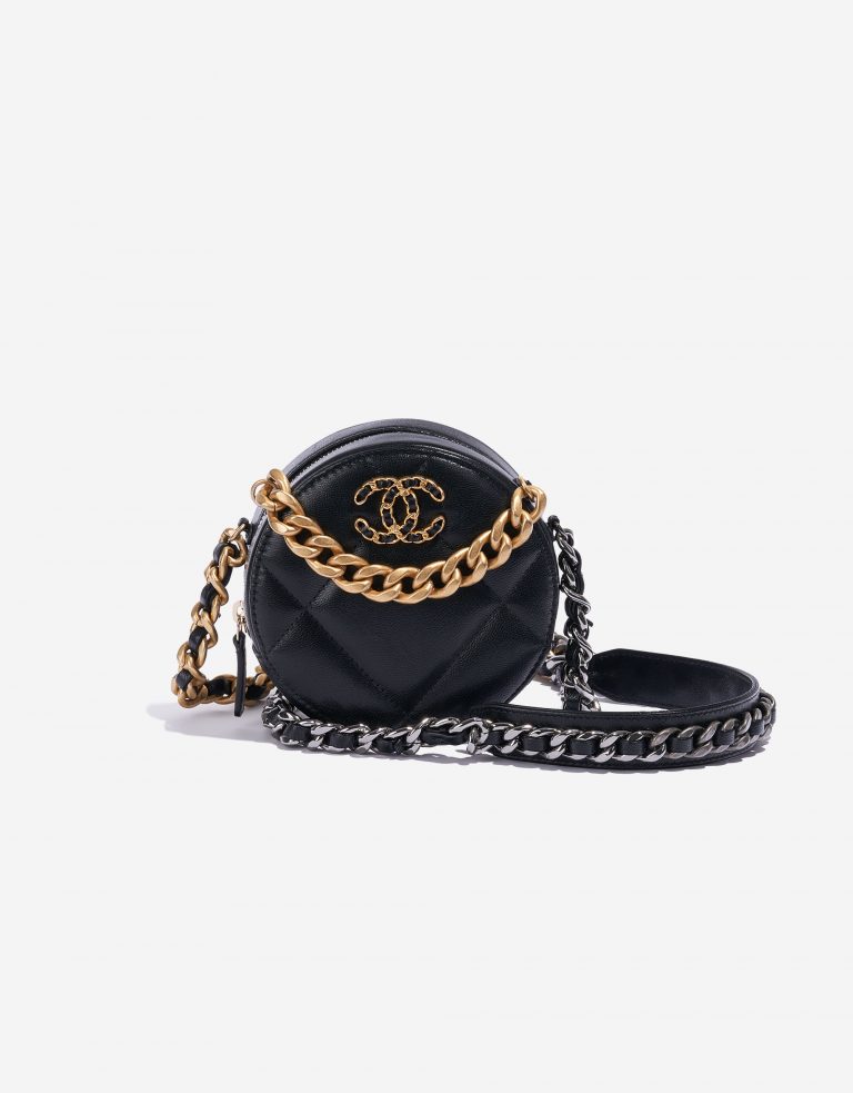 Chanel 19 Clutch Lamb Black