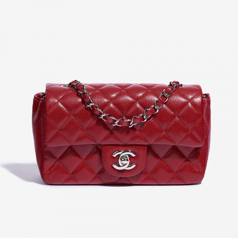 Chanel Timeless Mini Rectangular Caviar Red