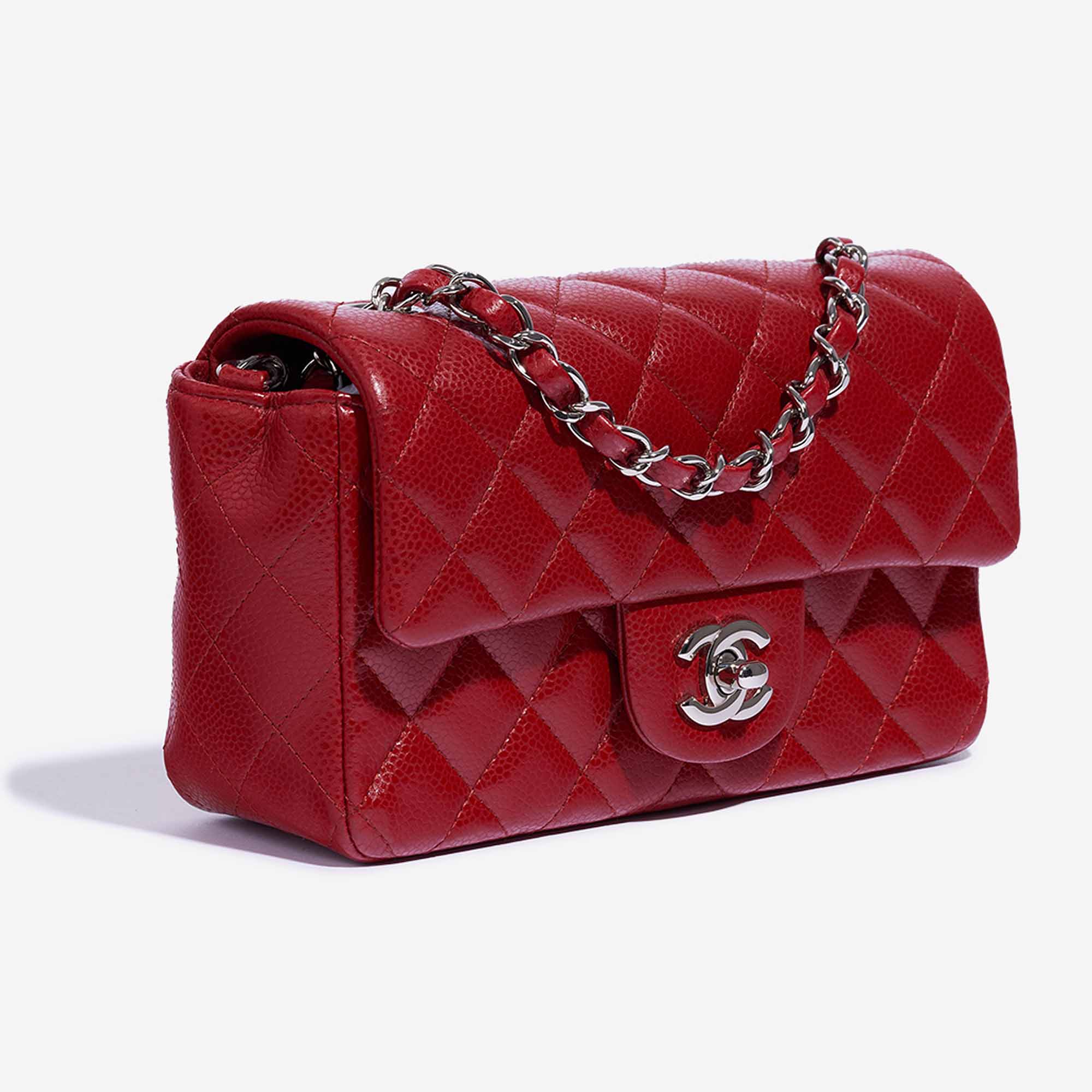 CHANEL CHANEL Matelasse W Flap Chain Shoulder Bag SHW Caviar leather Red  Used Women ｜Product Code：2101217011181｜BRAND OFF Online Store