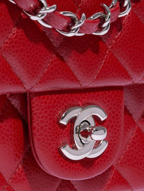 Chanel Timeless Mini Rectangulaire Caviar Rouge Quincaillerie