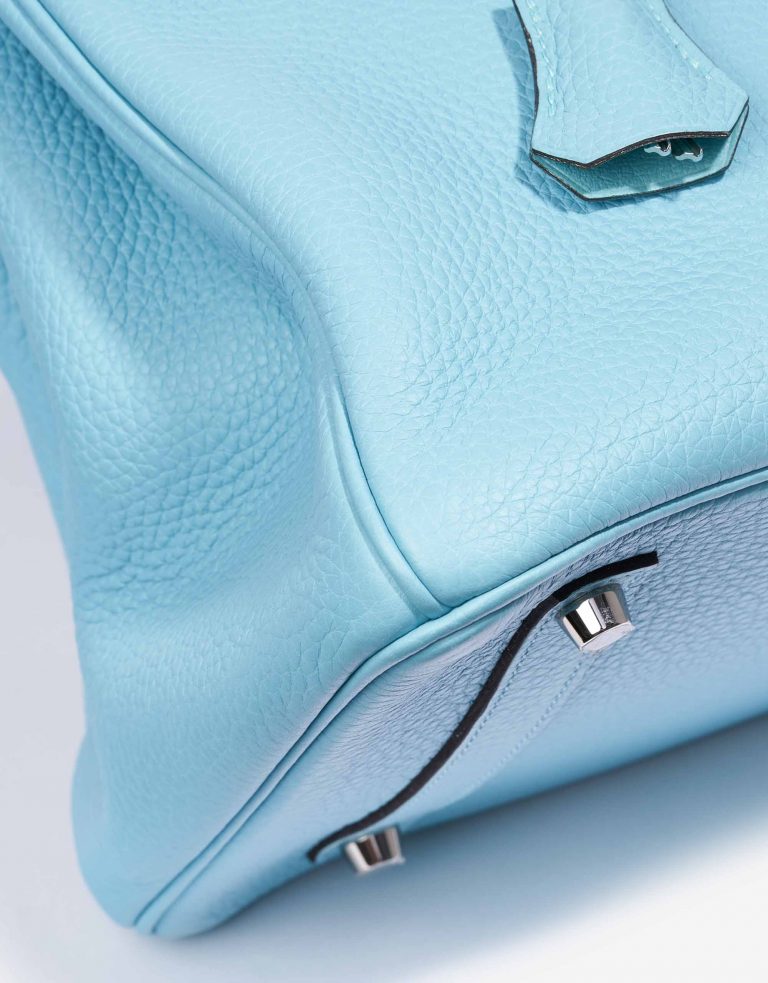 Hermès Birkin 35 Togo Blue Atoll Detail