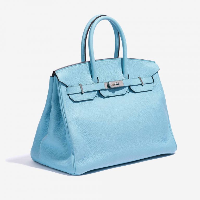 Hermès Birkin 35 Togo Blue Atoll Side