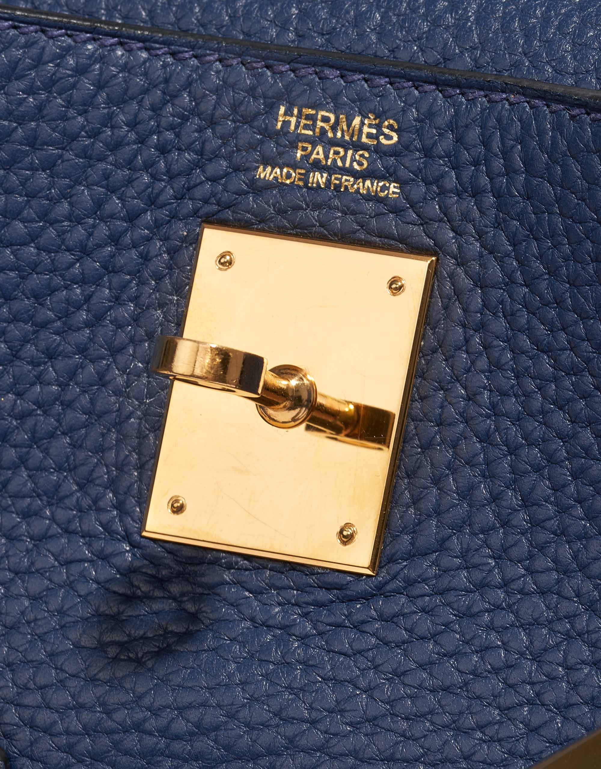 Hermes Kelly Depeche Deep Blue Togo PHW - The Luxury Flavor