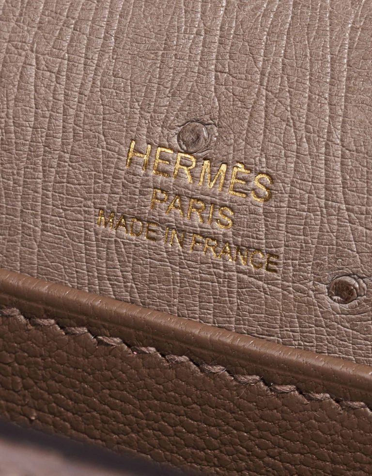 Hermès Roulis 18 Ostrich Gris Asphalte