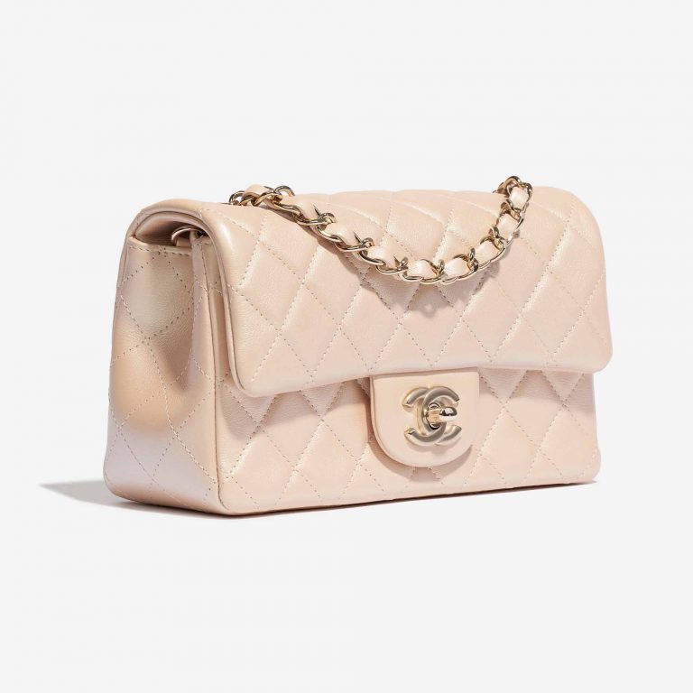 Chanel Timeless Mini Rectangular Lamb Irisdescent Beige