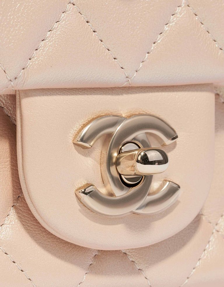 Chanel Timeless Mini Rectangular Lamb Irisdescent Beige