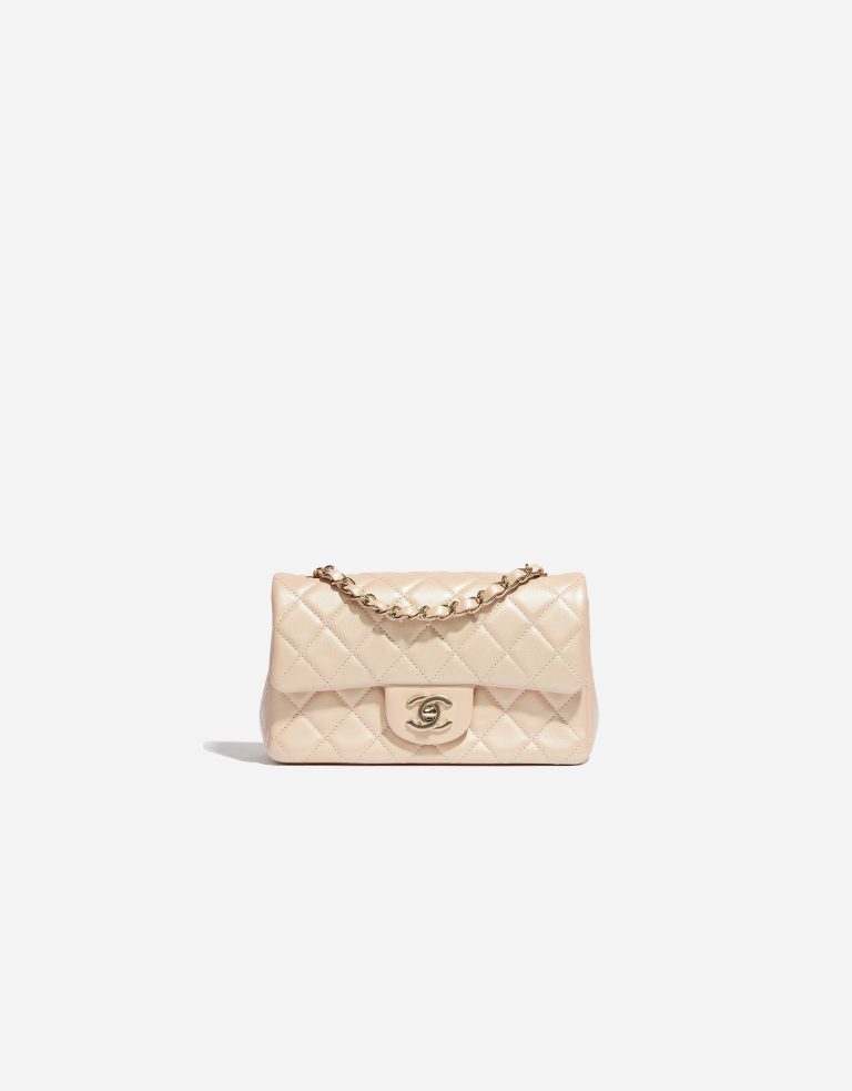 Chanel Timeless Mini Rectangular Lamb Irisdescent Beige