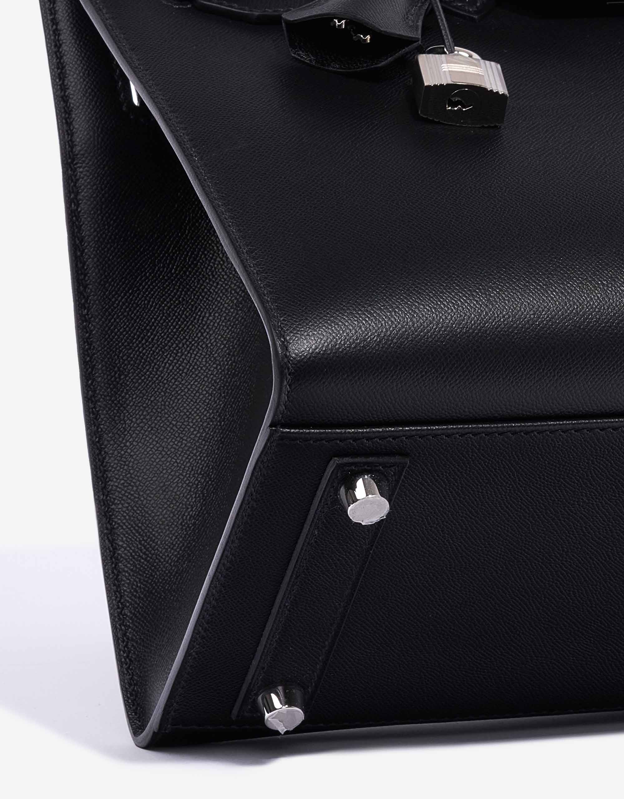 Birkin 30 leather handbag Hermès Black in Leather - 37557087