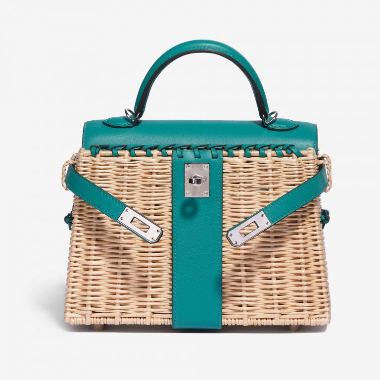 Hermès Kelly Picnic 20 Osier / Swift Vert Verone