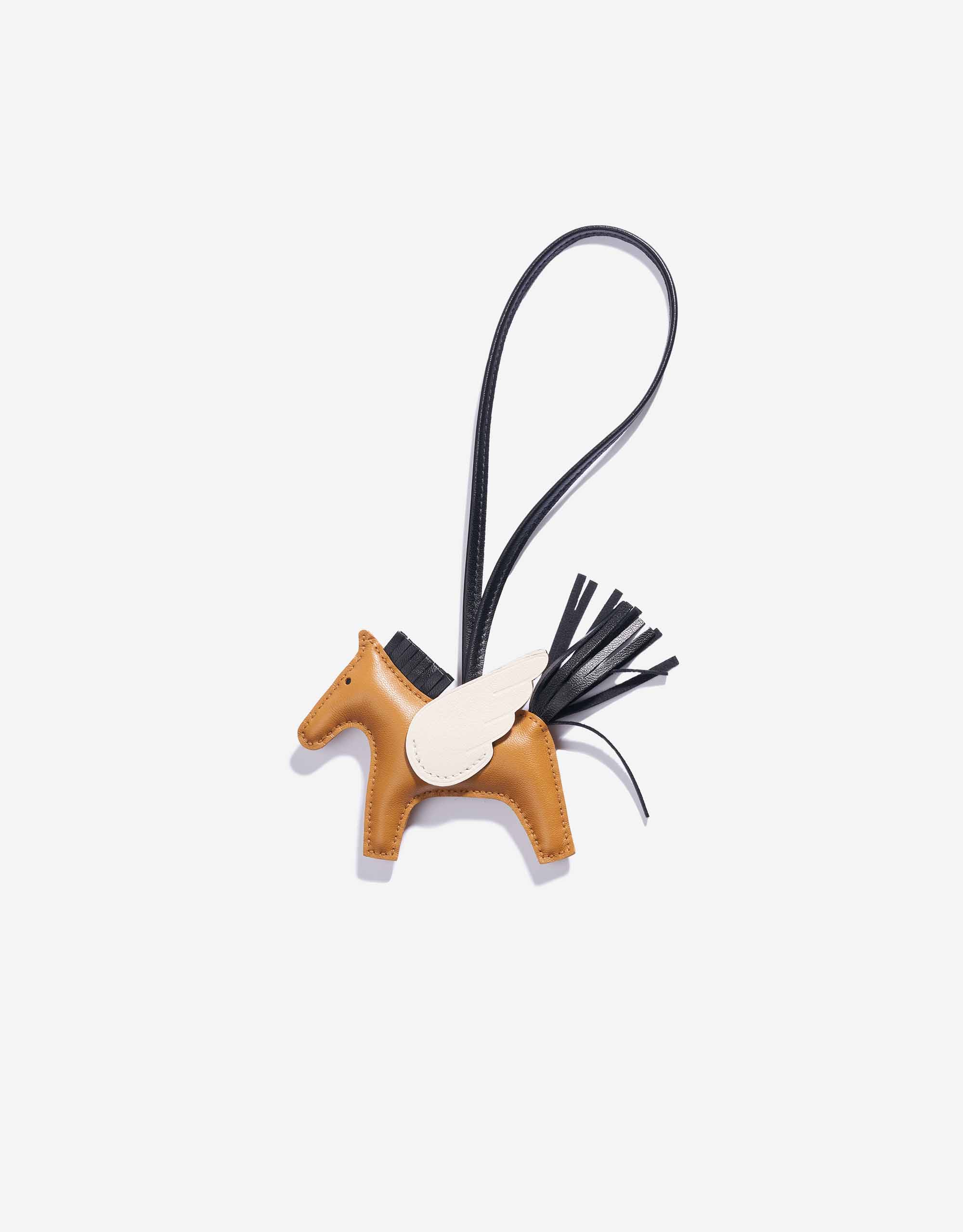 Hermès Rodeo Pegasus Lamb Sésame / Craie / Black