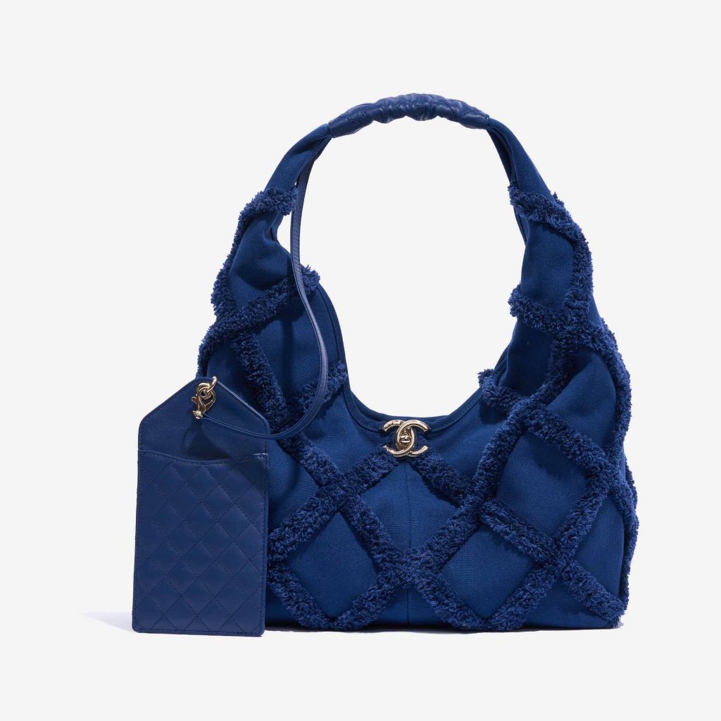 Chanel Hobo Large Cotton/ Calf Navy SACLÀB