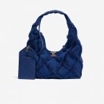 Chanel Hobo große Tasche Baumwolle/ Kalbsleder Navy