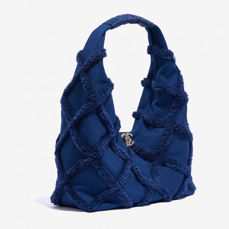 Chanel Hobo Large Cotton/ Calf Navy