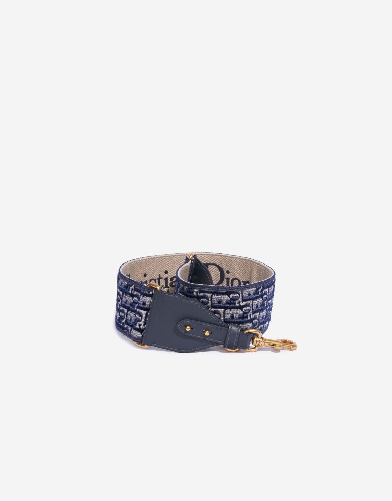 Dior Shoulder Strap Oblique Embroidery Blue SACLAB