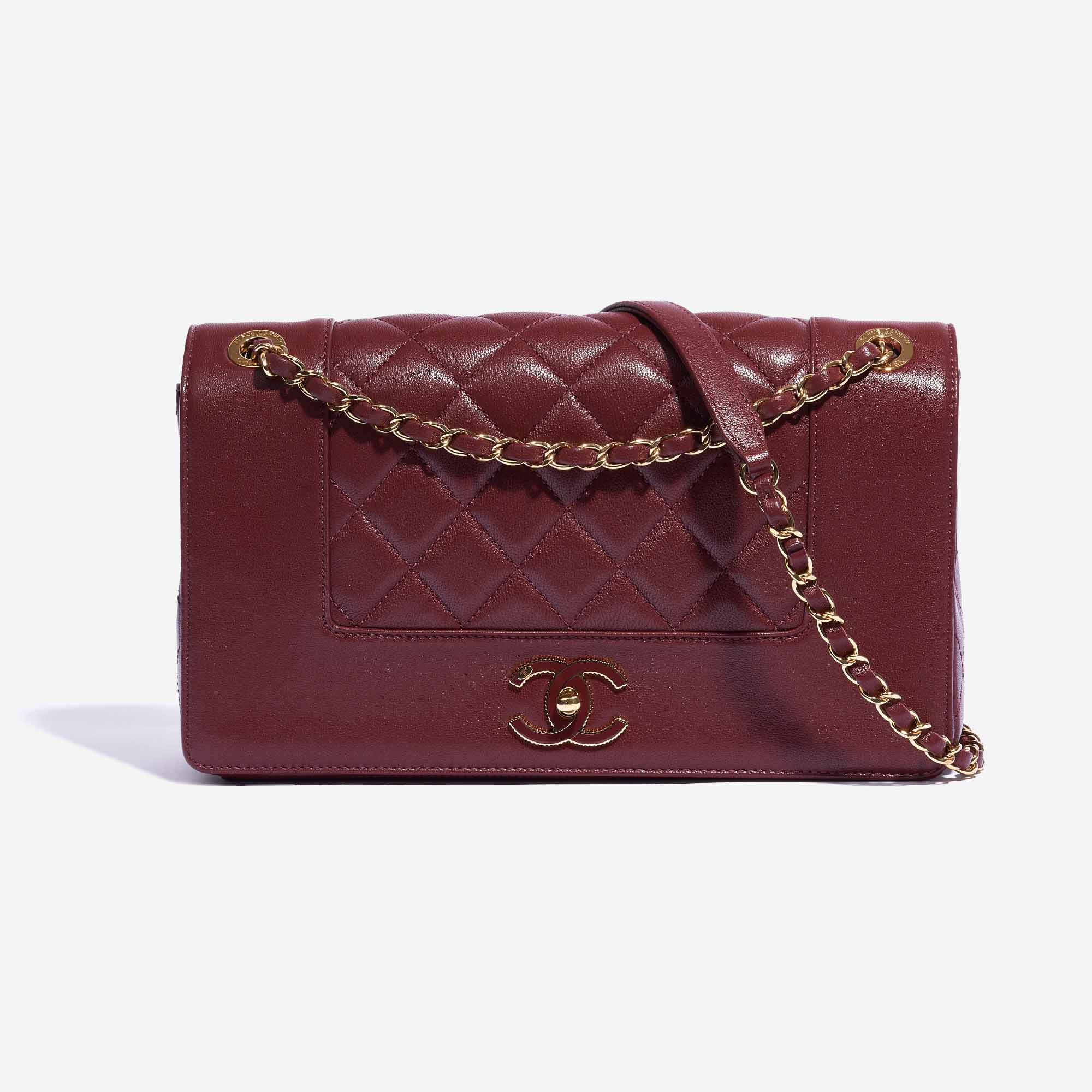 CC Quilted Mademoiselle Vintage Flap Bag  Used  Preloved Chanel Crossbody  Bag  LXR Canada  Red  Calf 2322NX78