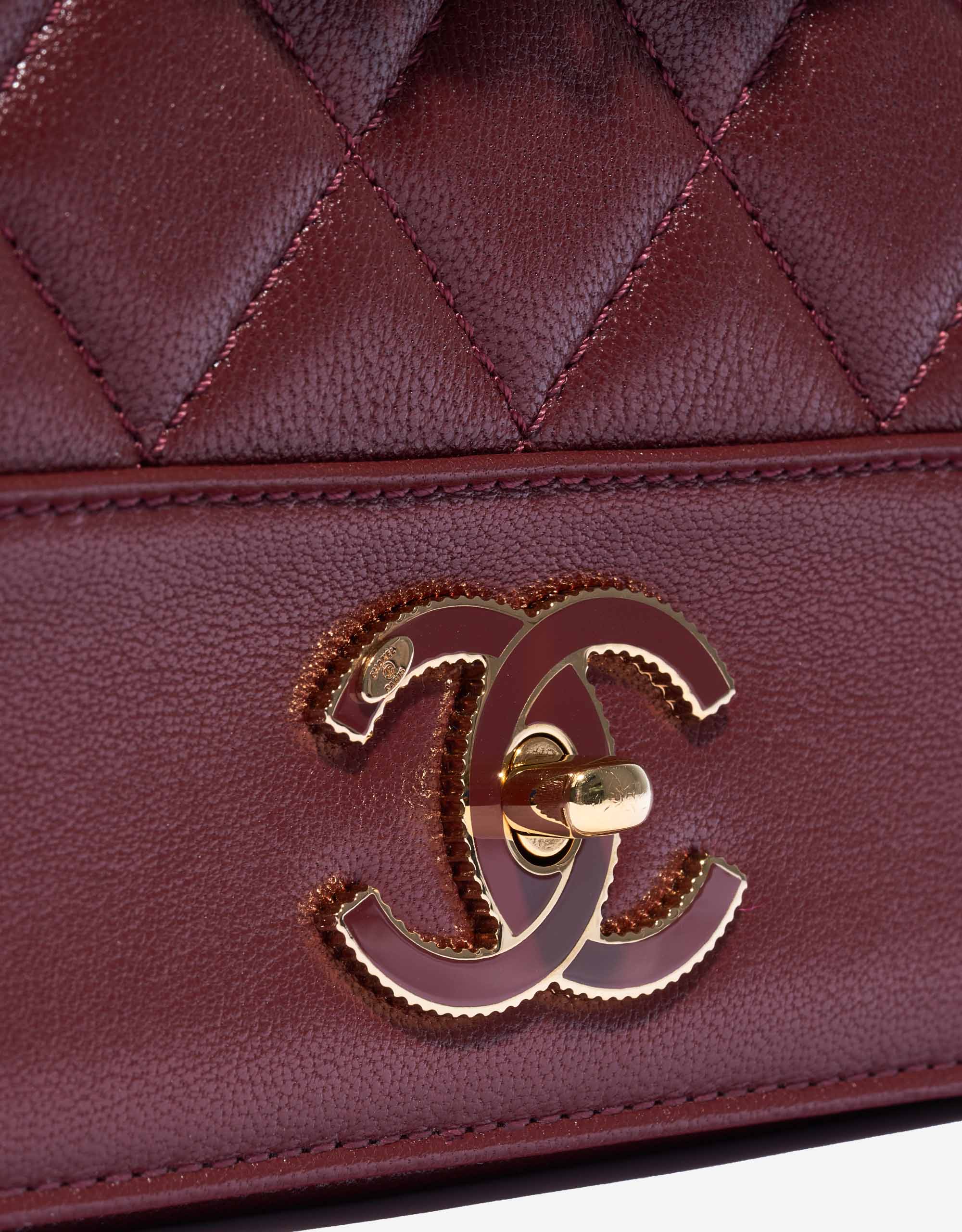 Chanel Bordeaux Burgundy Caviar Leather Flap Bag