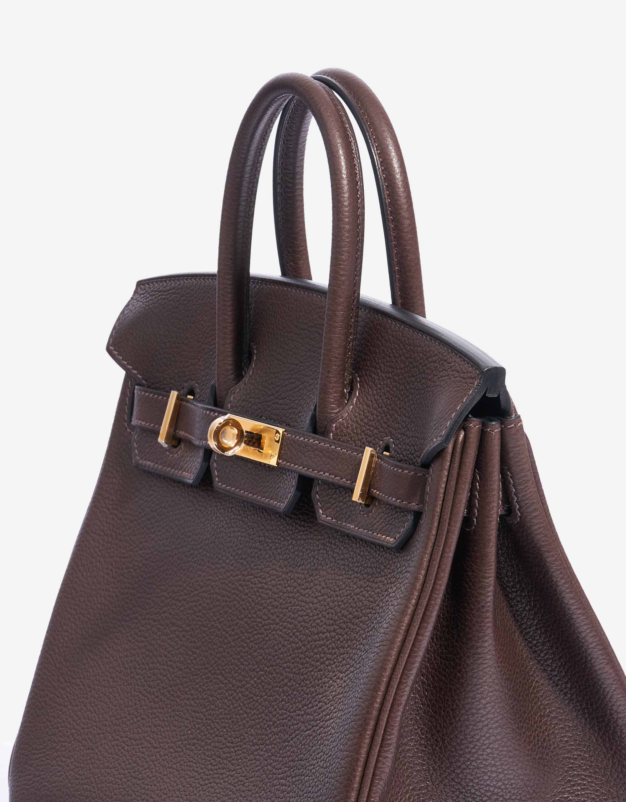 Pre-owned Hermès bag Birkin 25 Barenia Faubourg Ebene Brown | Sell your designer bag on Saclab.com