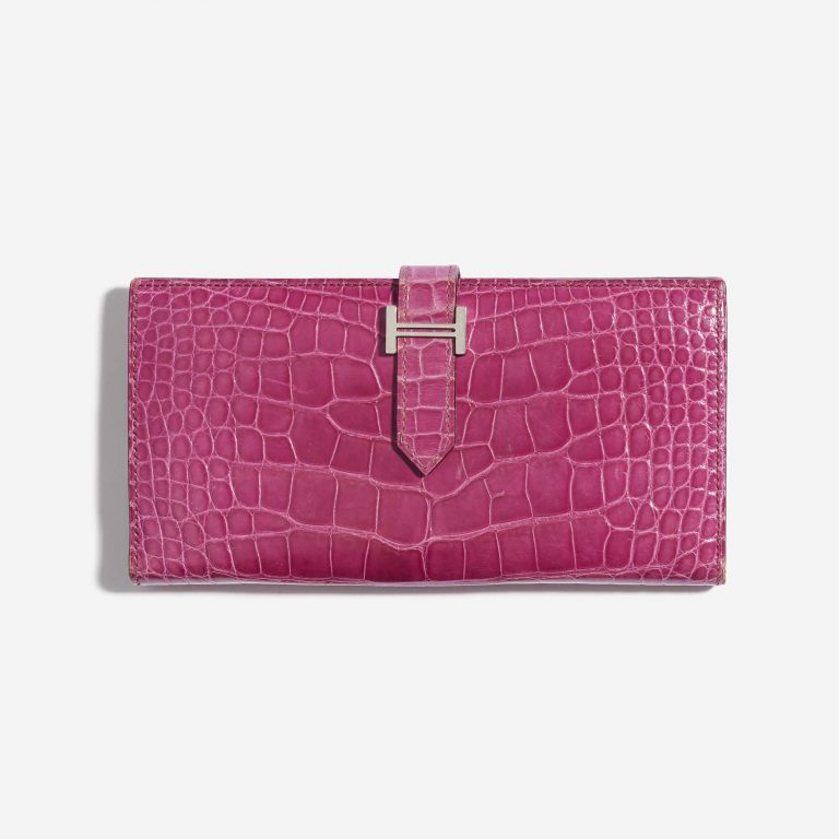 Hermès Wallet Bearn Fuchsia Alligator