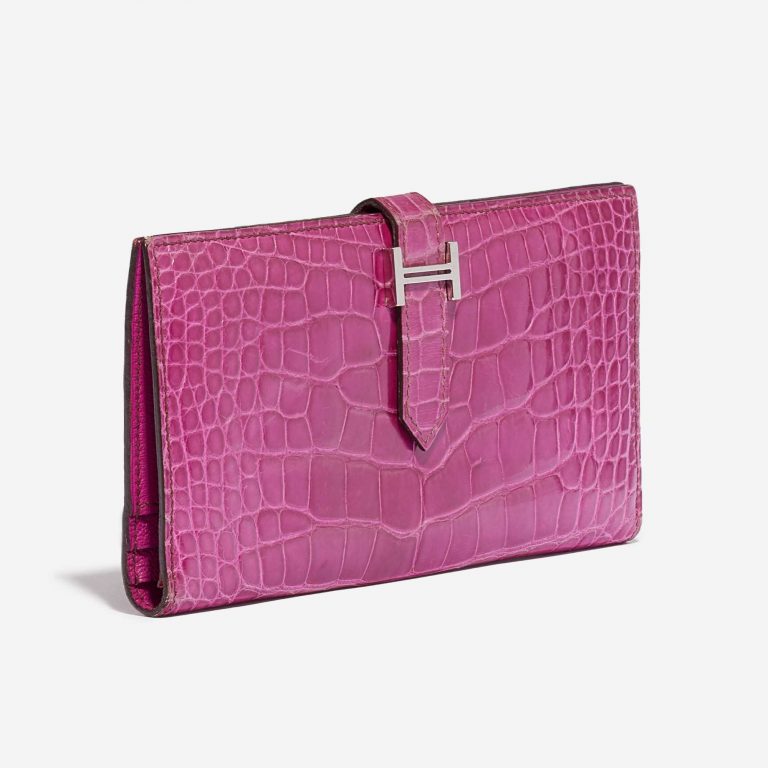 Hermès Wallet Bearn Fuchsia Alligator