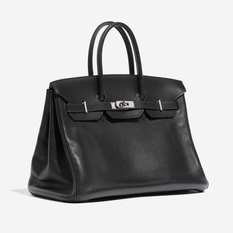 Pre-owned Hermès bag Birkin 35 Clemence Black Black | Sell your designer bag on Saclab.com