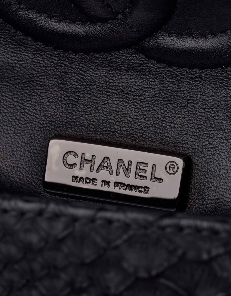 Chanel Timeless Medium Python So Black