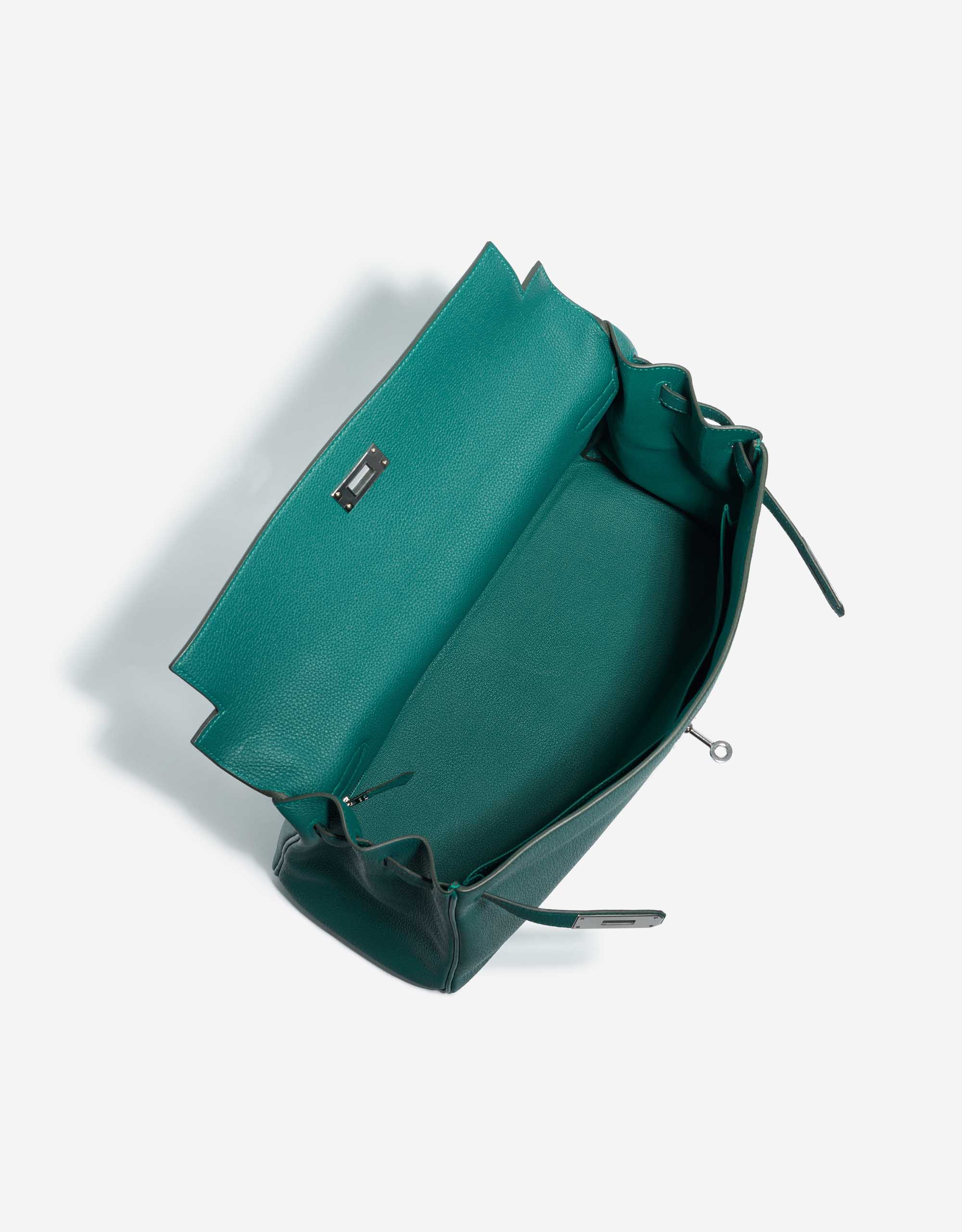 Hermes Malachite Green Togo 35 cm Kelly Bag at 1stDibs