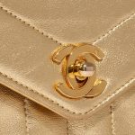 Chanel Vintage Clutch Lamb Gold