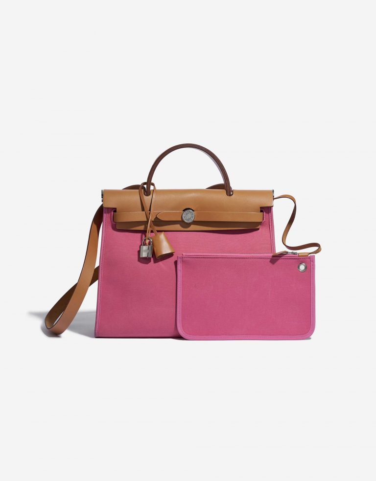 Hermès Herbag 31 Vache Hunter / Canvas Rose Hortensia