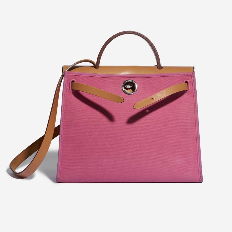 Hermès Herbag 31 Vache Hunter / Canvas Rose Hortensia