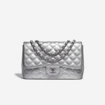 Chanel Timeless Jumbo Lamb Silver