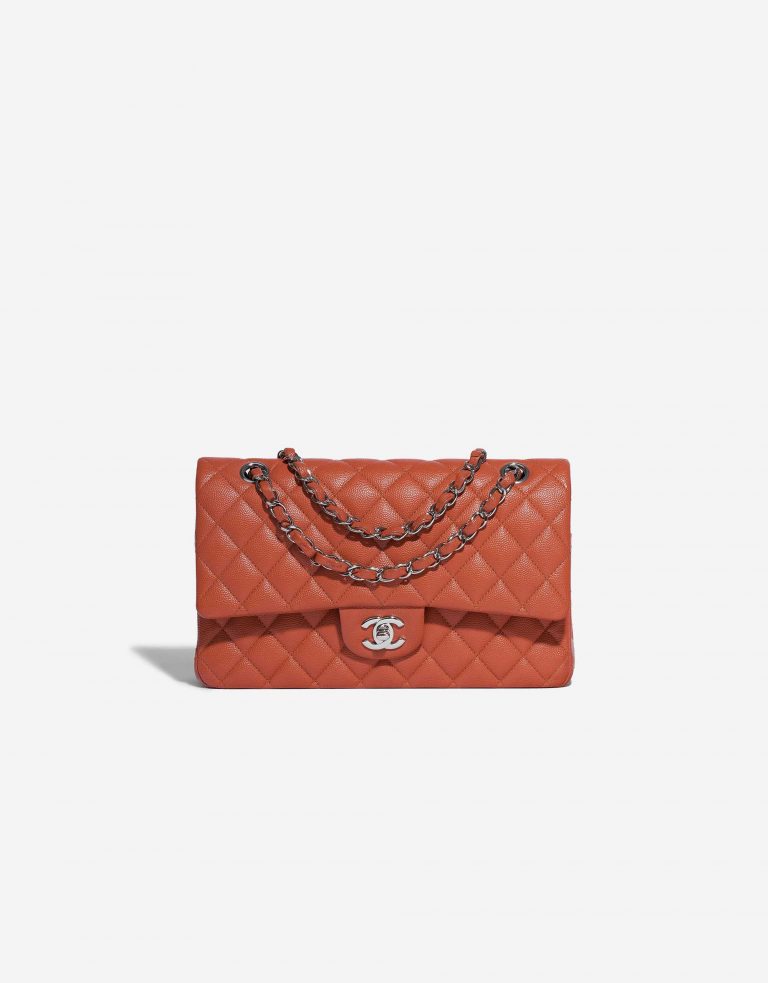 Chanel Timeless Medium Caviar Coral Red