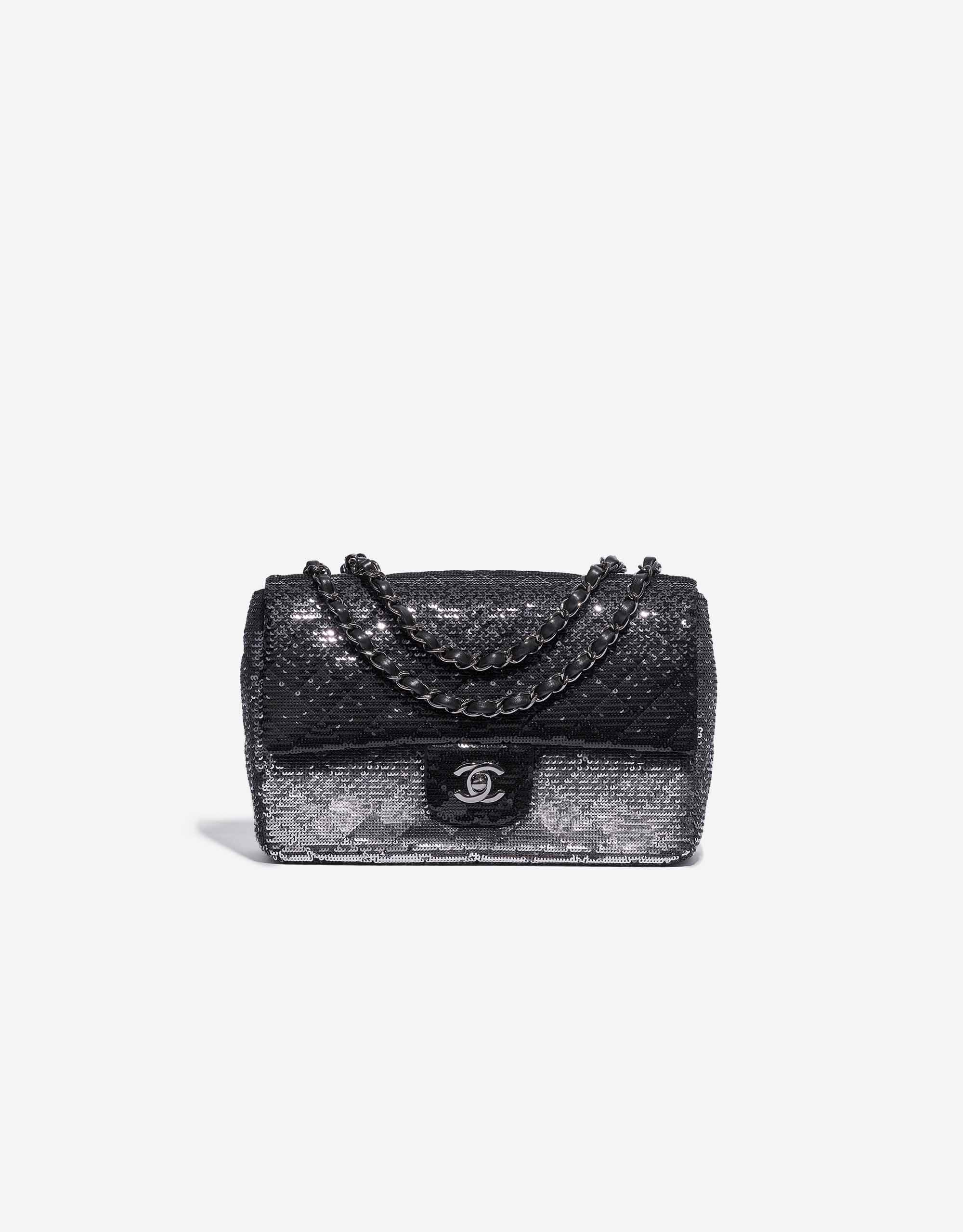 Chanel Timeless Medium Paillette Black / Silver | SACLÀB