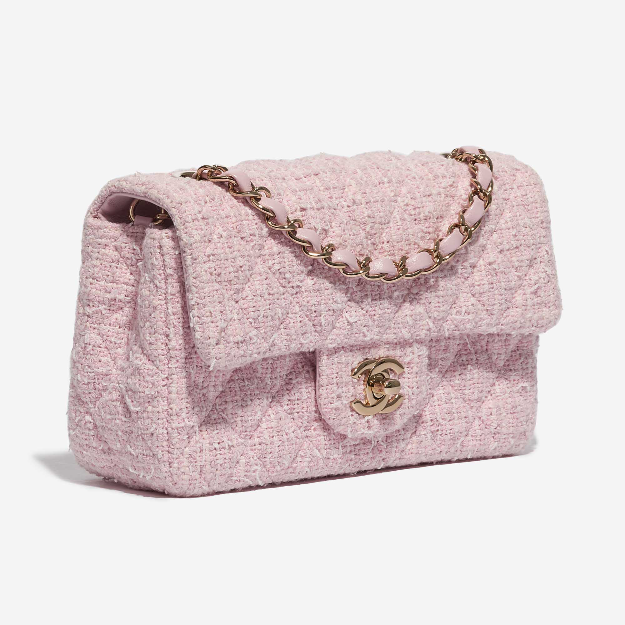 pink and white chanel purse