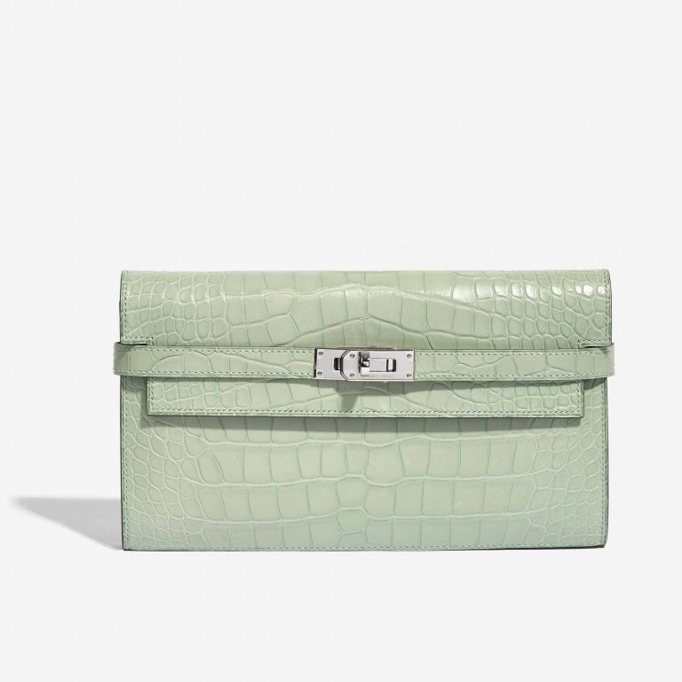 Hermès Kelly Long Wallet Alligator Matte Vert D'Eau