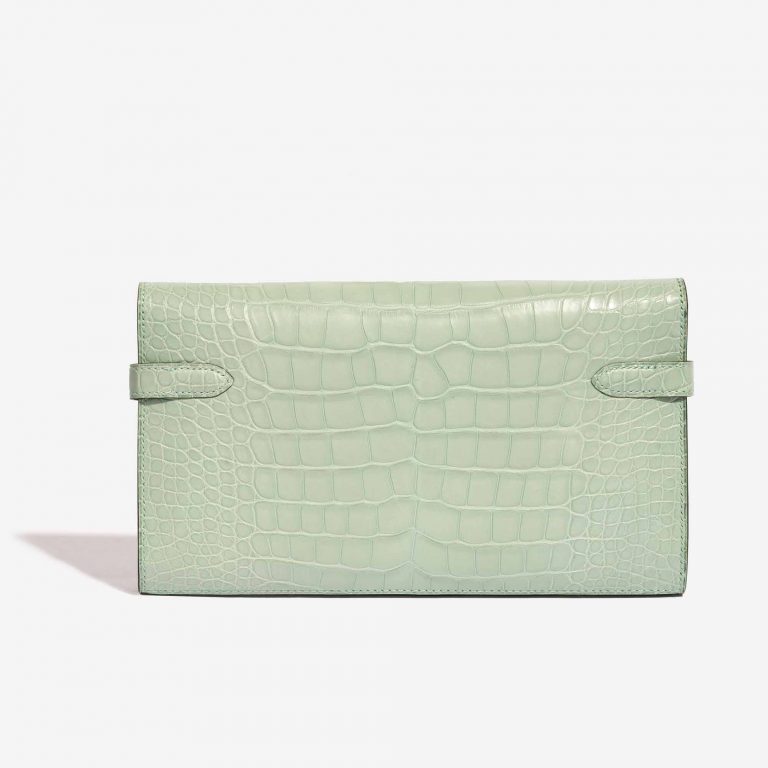 Hermès Kelly Long Wallet Alligator Matte Vert D'Eau