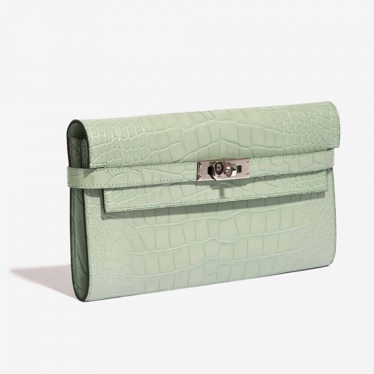 Hermès Kelly Long Wallet Alligator Matte Vert D'Eau