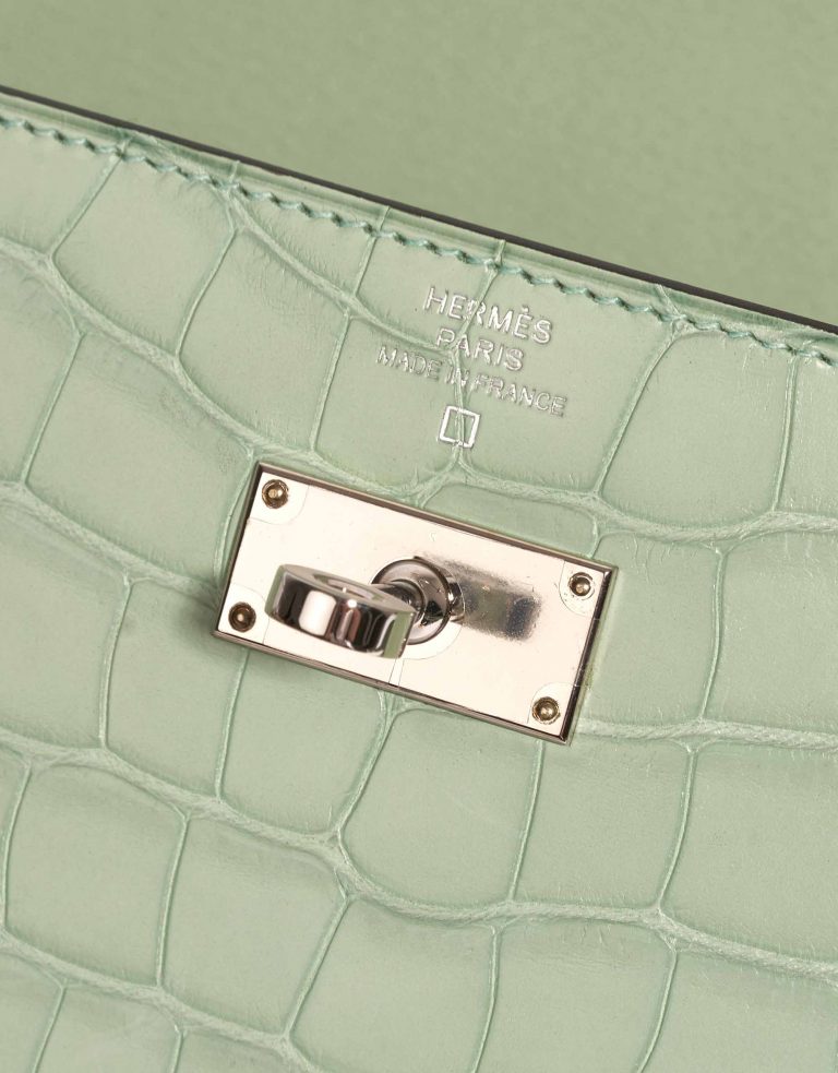 Hermès Kelly Long Wallet Alligator Matte Vert D'Eau