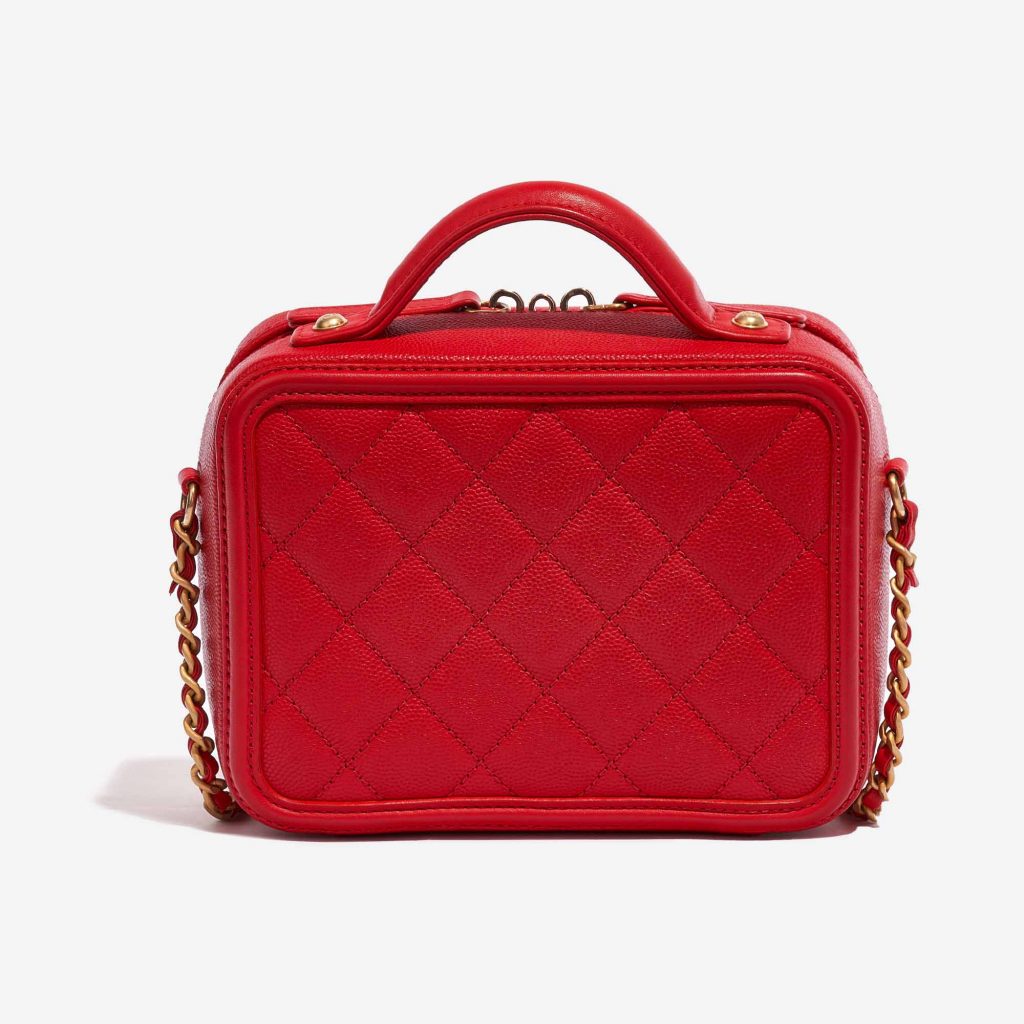 Chanel Vanity Case Small Caviar Red SACLÀB