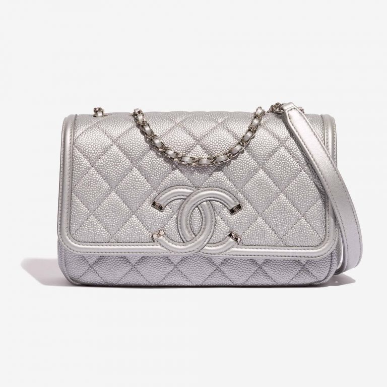 Chanel Filigrane WOC Veau Grainé Argent