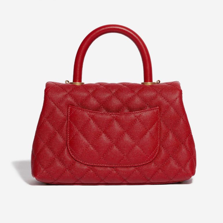 Chanel Handle Small Caviar Red