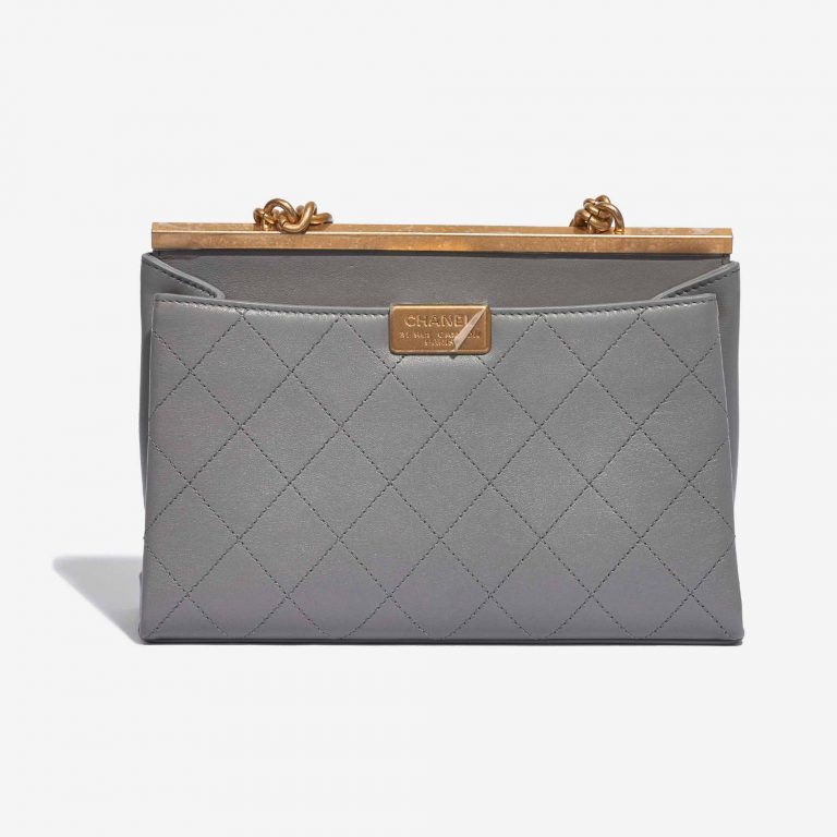 Chanel Timeless Henkeltasche Lammleder Grau