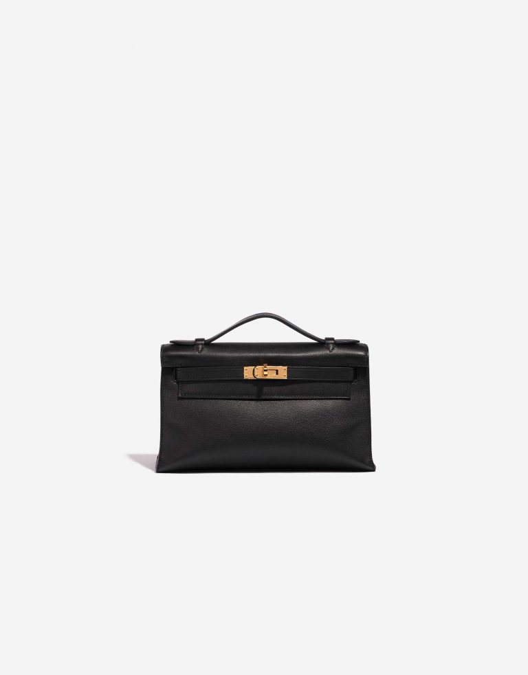 Hermes Kelly Pochette Swift Black SACLAB