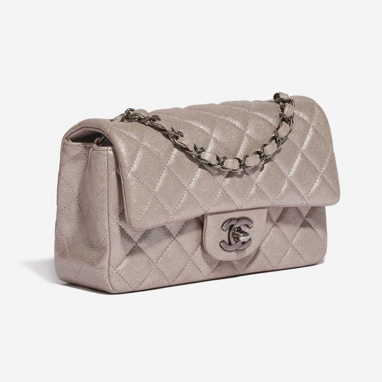 Chanel Timeless Mini Rectangular Goat Metallic Champagne