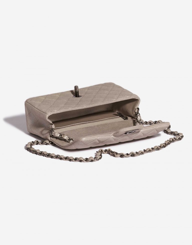 Chanel Timeless Mini Rectangular Goat Metallic Champagne