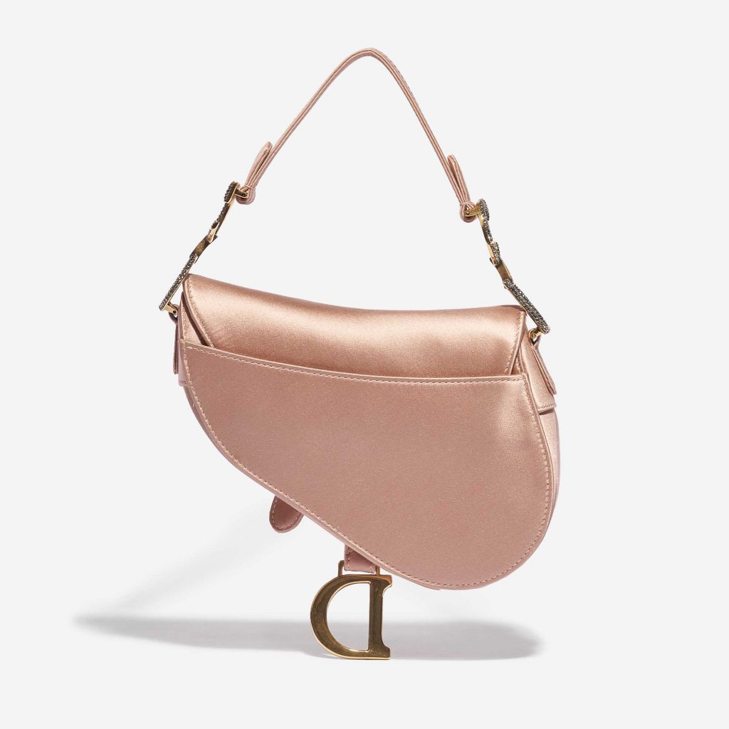 Dior Saddle Mini Satin Beige Rose | SACLÀB