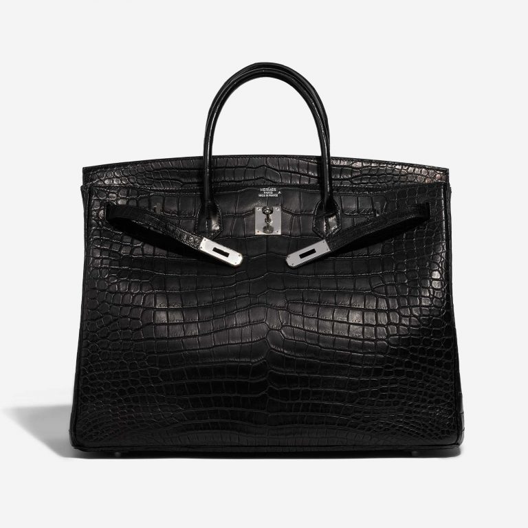 Hermès Birkin 40 Matte Porosus Crocodile Black