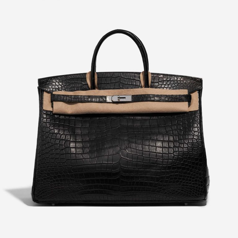 Hermès Birkin 40 Matte Porosus Crocodile Black