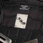 Hermès Birkin 40 Matte Porosus Crocodile Black