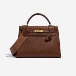 Hermès Kelly 32 Ostrich Marron